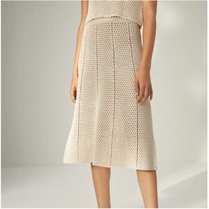 Aritzia Wilfred Evie Crochet Midi Skirt XS